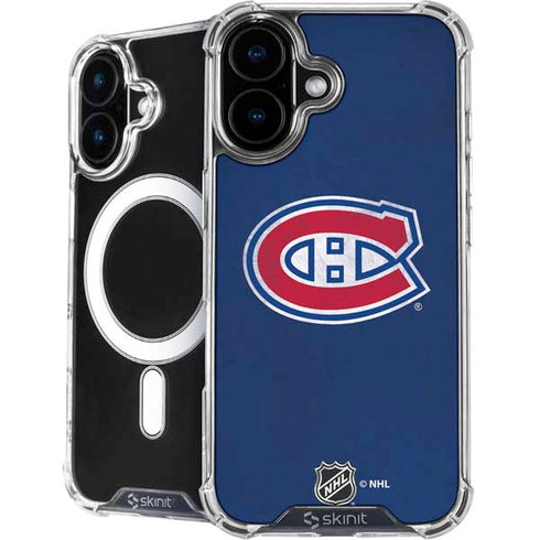 NHL Montreal Canadiens Distressed iPhone 16 MagSafe Case