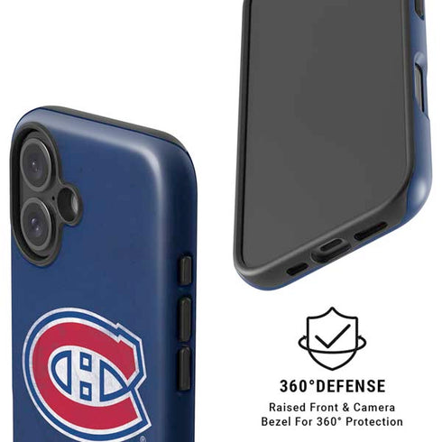 NHL Montreal Canadiens Distressed iPhone 16 Magsafe Impact Case