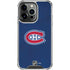 NHL Montreal Canadiens Distressed iPhone 16 Pro Clear Case