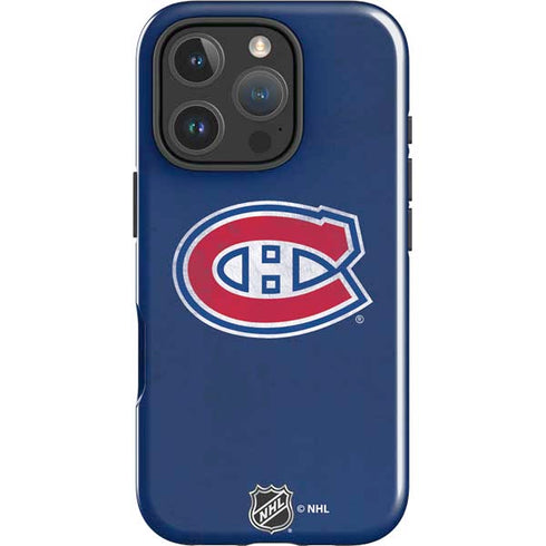 NHL Montreal Canadiens Distressed iPhone 16 Pro Impact Case