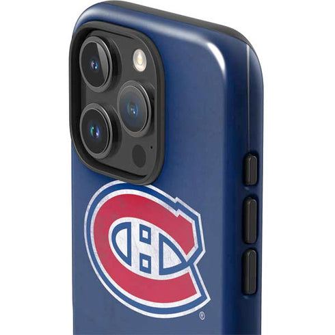 NHL Montreal Canadiens Distressed iPhone 16 Pro Max Impact Case