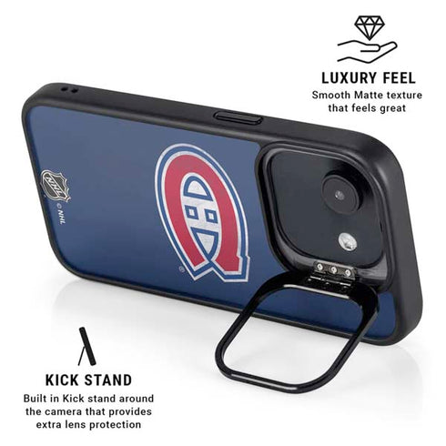 NHL Montreal Canadiens Distressed iPhone 16e Kickstand Case