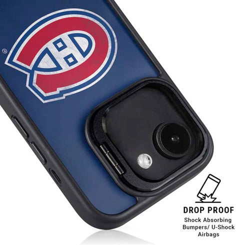 NHL Montreal Canadiens Distressed iPhone 16e Kickstand Case