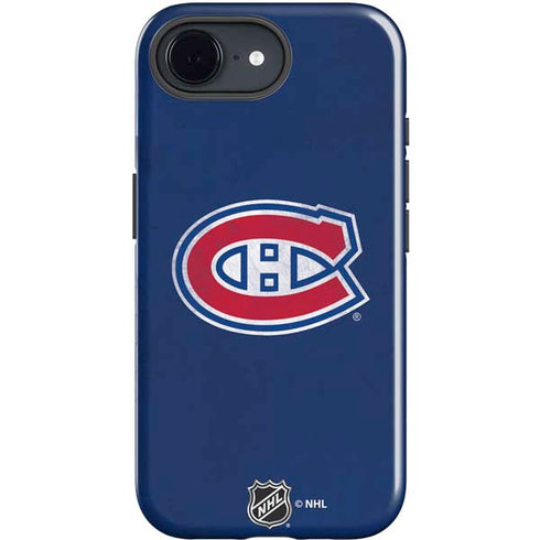 NHL Montreal Canadiens Distressed iPhone 16e Impact Case