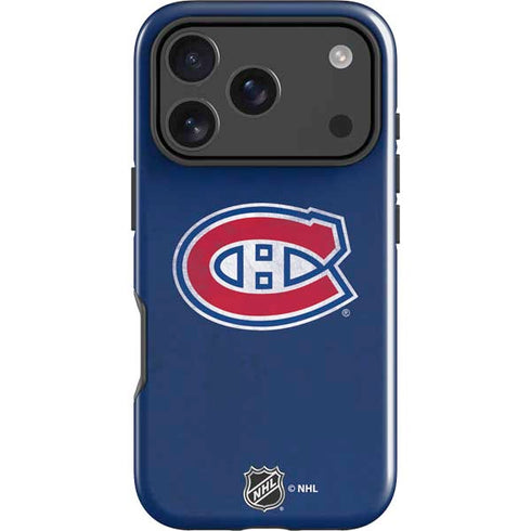 NHL Montreal Canadiens Distressed iPhone 18 Pro Impact Case