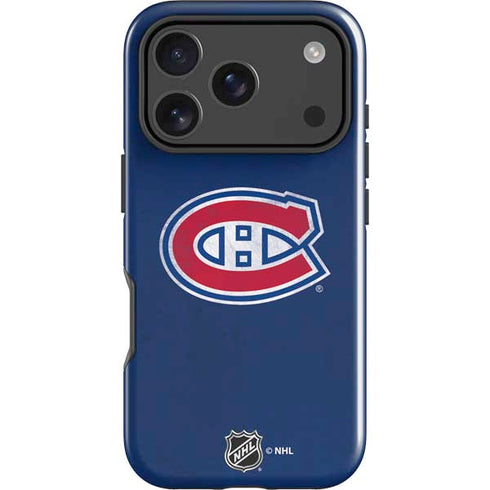 NHL Montreal Canadiens Distressed iPhone 18 Pro Max Impact Case