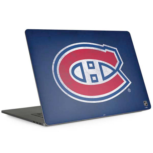 NHL Montreal Canadiens Distressed MacBook Skins