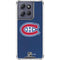 NHL Montreal Canadiens Distressed Moto G 5G (2025) Clear Case