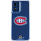 NHL Montreal Canadiens Distressed Moto G 5G (2024) Clear Case