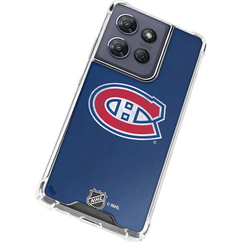 NHL Montreal Canadiens Distressed Moto G Play 5G (2025) Clear Case