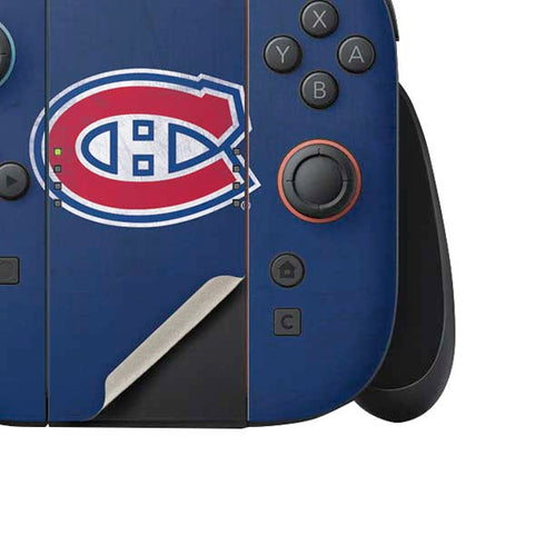 NHL Montreal Canadiens Distressed Nintendo Switch 2 (2025) Joy-Con Controller Skin