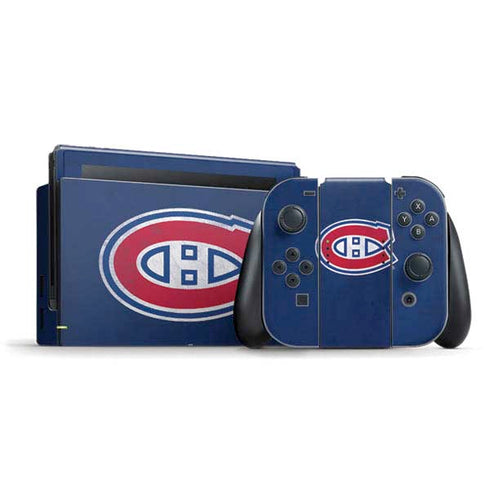NHL Montreal Canadiens Distressed Nintendo Skins