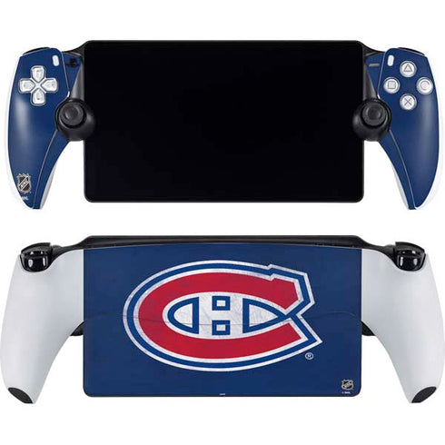 NHL Montreal Canadiens Distressed PlayStation Portal Remote Player Skin