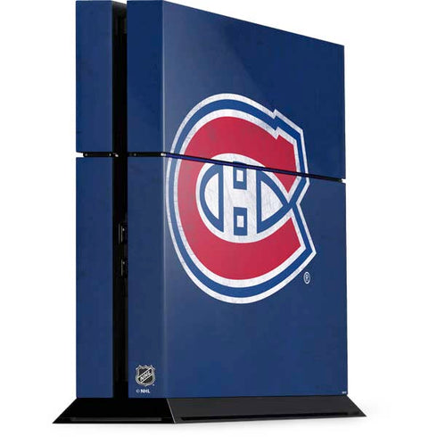 NHL Montreal Canadiens Distressed PlayStation PS4 Skins