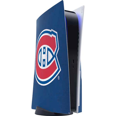 NHL Montreal Canadiens Distressed PlayStation PS5 Skins