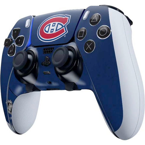 NHL Montreal Canadiens Distressed PS5 DualSense Edge Pro Controller Skin