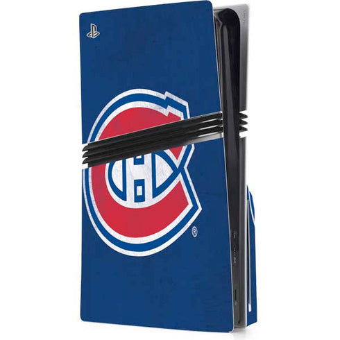 NHL Montreal Canadiens Distressed PlayStation PS5 Skins