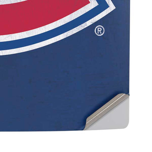 NHL Montreal Canadiens Distressed PS5 Pro Disk Console Skin