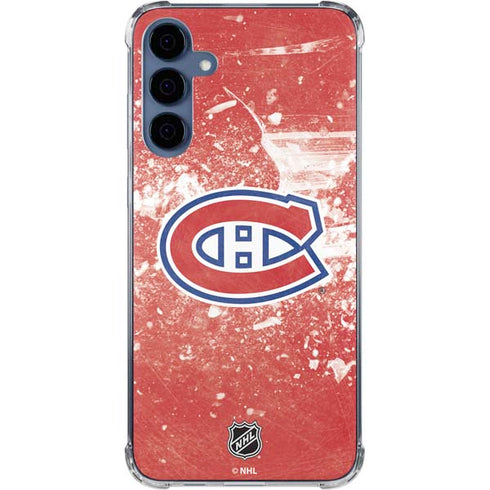 NHL Montreal Canadiens Frozen Galaxy A35 5G Clear Case