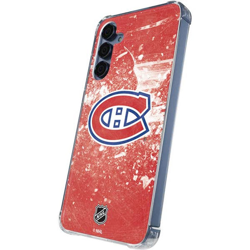 NHL Montreal Canadiens Frozen Galaxy A55 5G Clear Case
