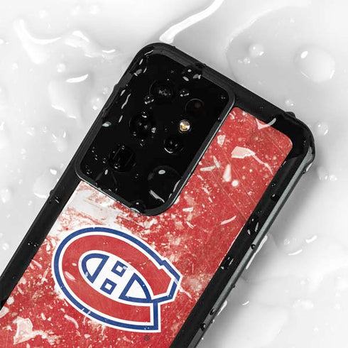 NHL Montreal Canadiens Frozen Galaxy S24 Ultra Waterproof Case