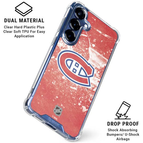 NHL Montreal Canadiens Frozen Galaxy S25 Plus Clear Case