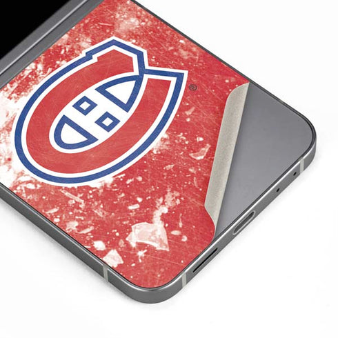 NHL Montreal Canadiens Frozen Galaxy Z Flip6 Skin
