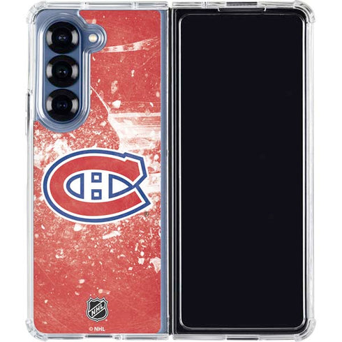 NHL Montreal Canadiens Frozen Galaxy Z Fold6 Clear Case