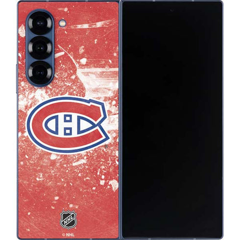 NHL Montreal Canadiens Frozen Galaxy Z Fold6 Skin