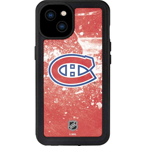 NHL Montreal Canadiens Frozen iPhone 15 Plus Waterproof Case