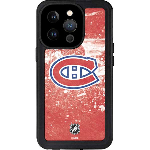 NHL Montreal Canadiens Frozen iPhone 15 Pro Waterproof Case