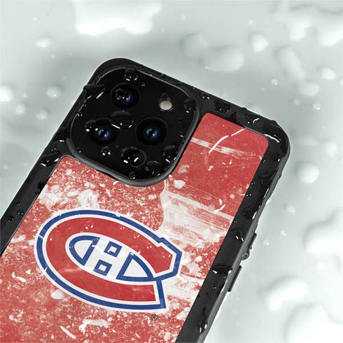 NHL Montreal Canadiens Frozen iPhone 15 Pro Waterproof Case