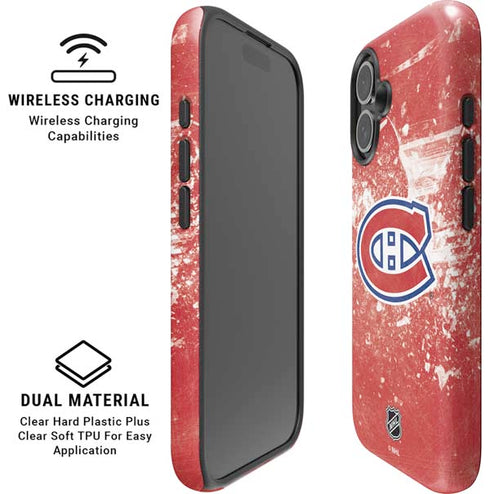 NHL Montreal Canadiens Frozen iPhone 16 Magsafe Impact Case