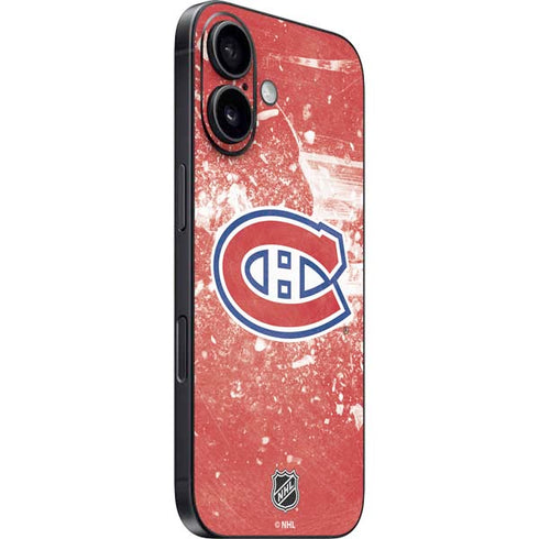 NHL Montreal Canadiens Frozen iPhone 16 Plus Skin