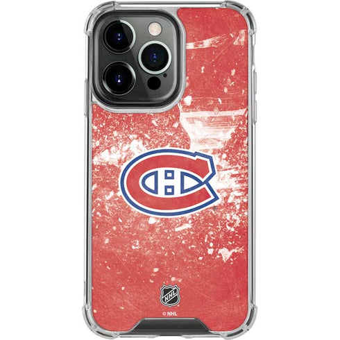 NHL Montreal Canadiens Frozen iPhone 16 Pro Clear Case