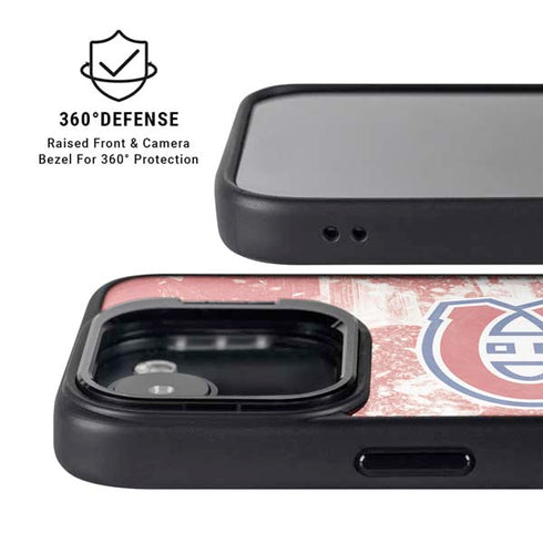 NHL Montreal Canadiens Frozen iPhone 16e Kickstand Case