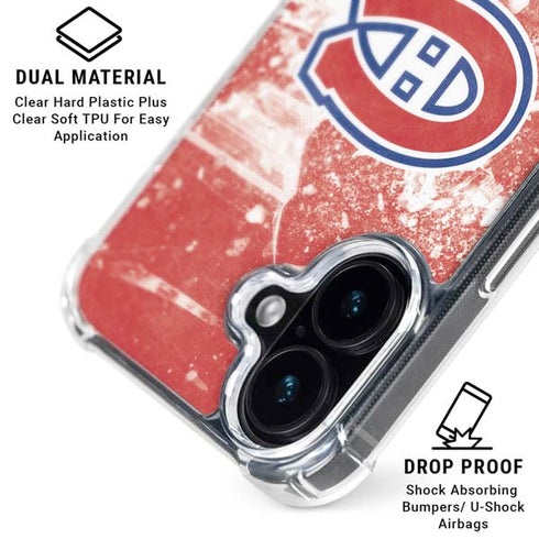 NHL Montreal Canadiens Frozen iPhone 17 Clear Case