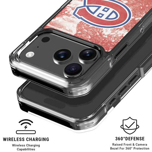 NHL Montreal Canadiens Frozen iPhone 18 Pro Clear Case