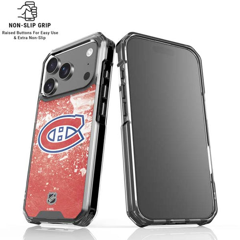 NHL Montreal Canadiens Frozen iPhone 18 Pro Clear Case