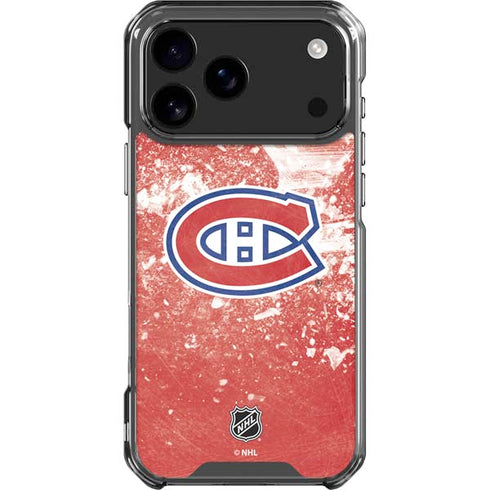 NHL Montreal Canadiens Frozen iPhone 18 Pro Max Clear Case