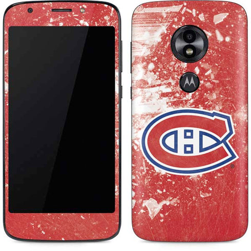 NHL Montreal Canadiens Frozen Moto E5 Play Skin