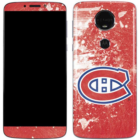 NHL Montreal Canadiens Frozen Moto E5 Plus Skin