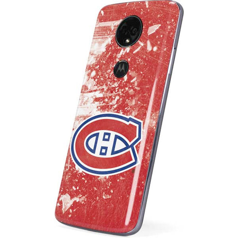 NHL Montreal Canadiens Frozen Moto E5 Plus Skin