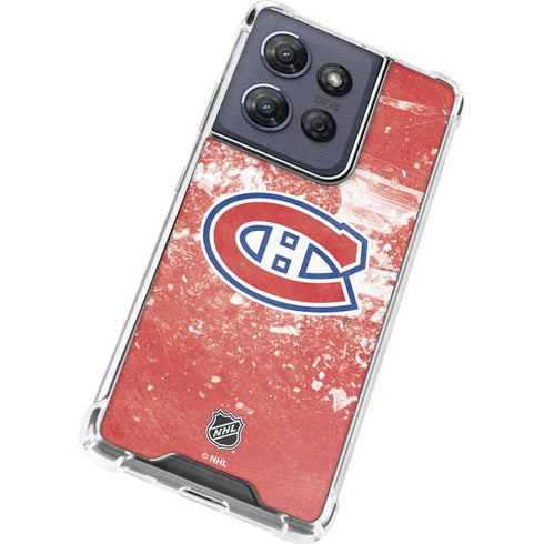 NHL Montreal Canadiens Frozen Moto G Stylus 5G (2025) Clear Case