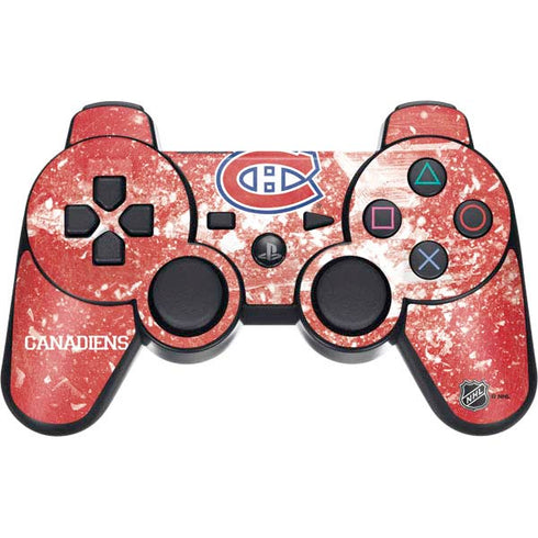 NHL Montreal Canadiens Frozen PS3 Dual Shock wireless controller Skin