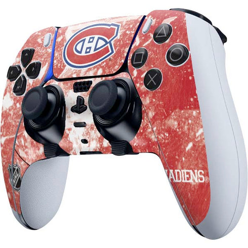 NHL Montreal Canadiens Frozen PS5 DualSense Edge Pro Controller Skin