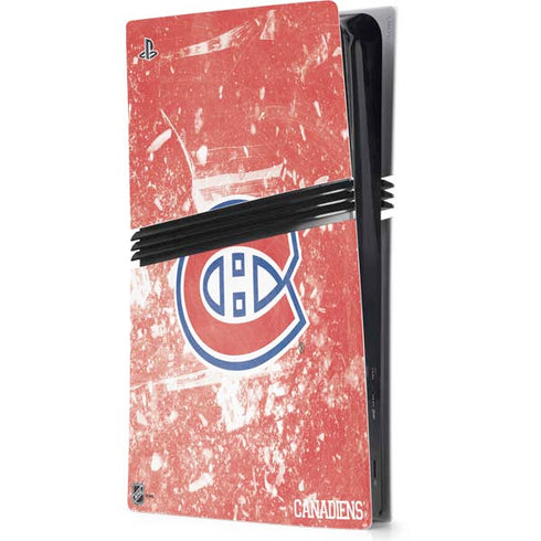 NHL Montreal Canadiens Frozen PS5 Pro Console Skin