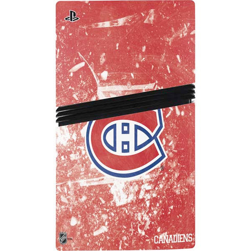 NHL Montreal Canadiens Frozen PS5 Pro Console Skin