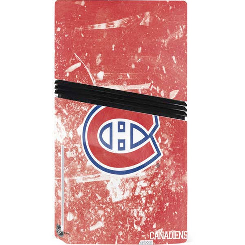 NHL Montreal Canadiens Frozen PS5 Pro Disk Console Skin