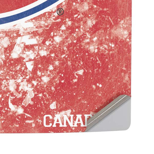NHL Montreal Canadiens Frozen PS5 Pro Disk Console Skin
